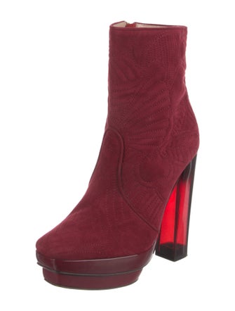 Pollini Suede Sock Boots