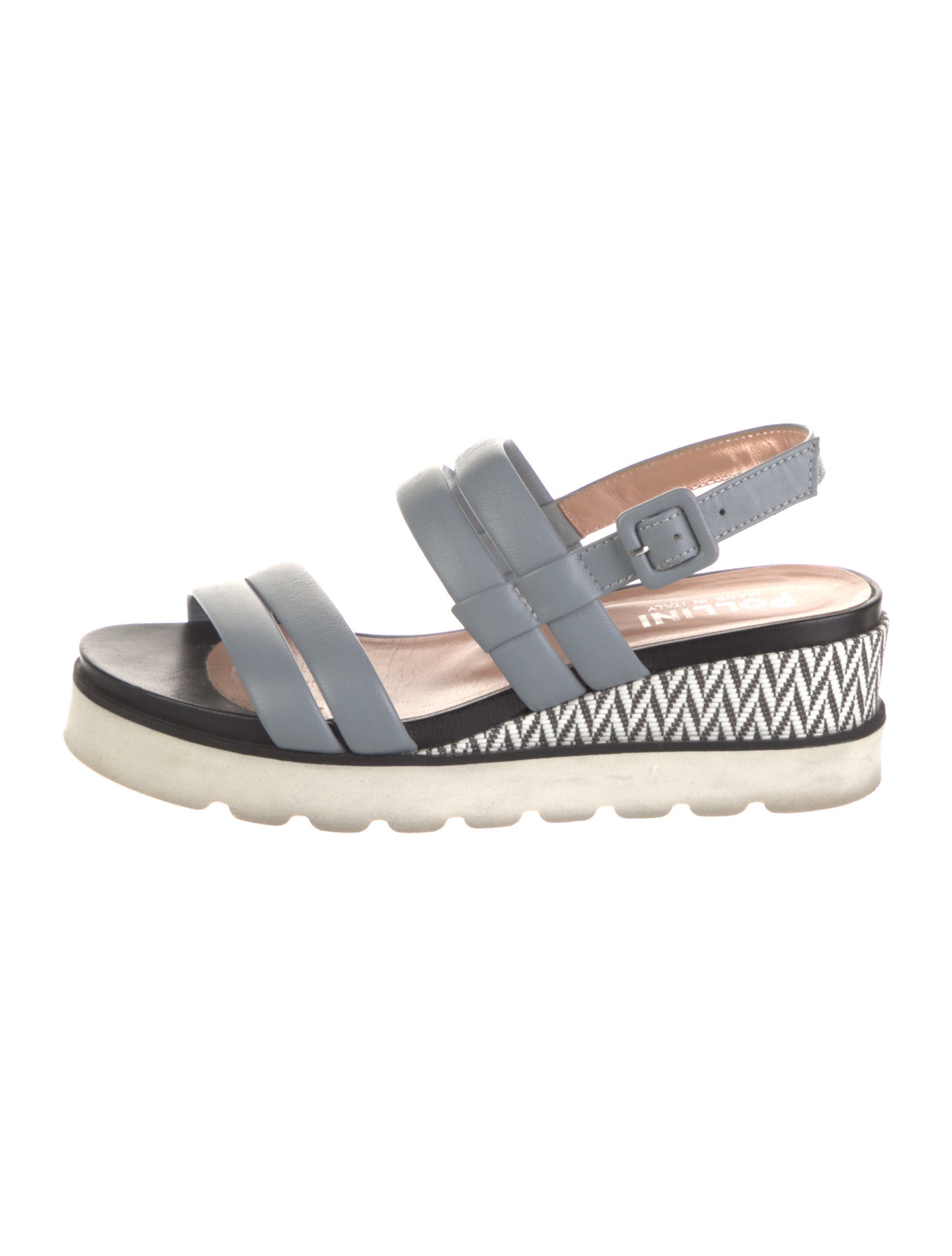 Pollini Leather Slingback Sandals