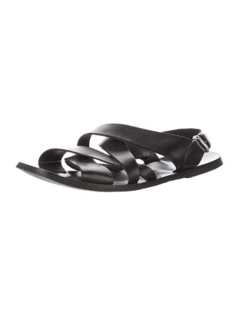 Pollini Leather Slides