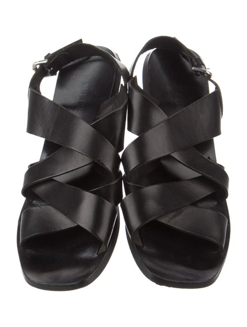 Pollini Leather Slides