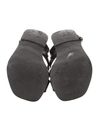 Pollini Leather Slides