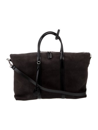Pollini Suede Weekender Bag