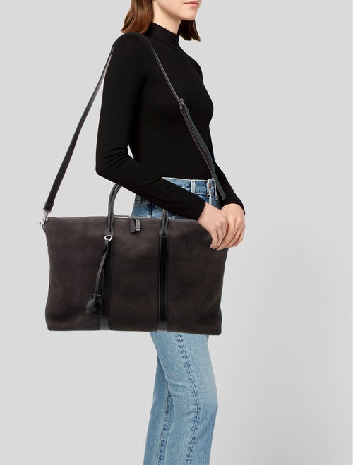 Pollini Suede Weekender Bag