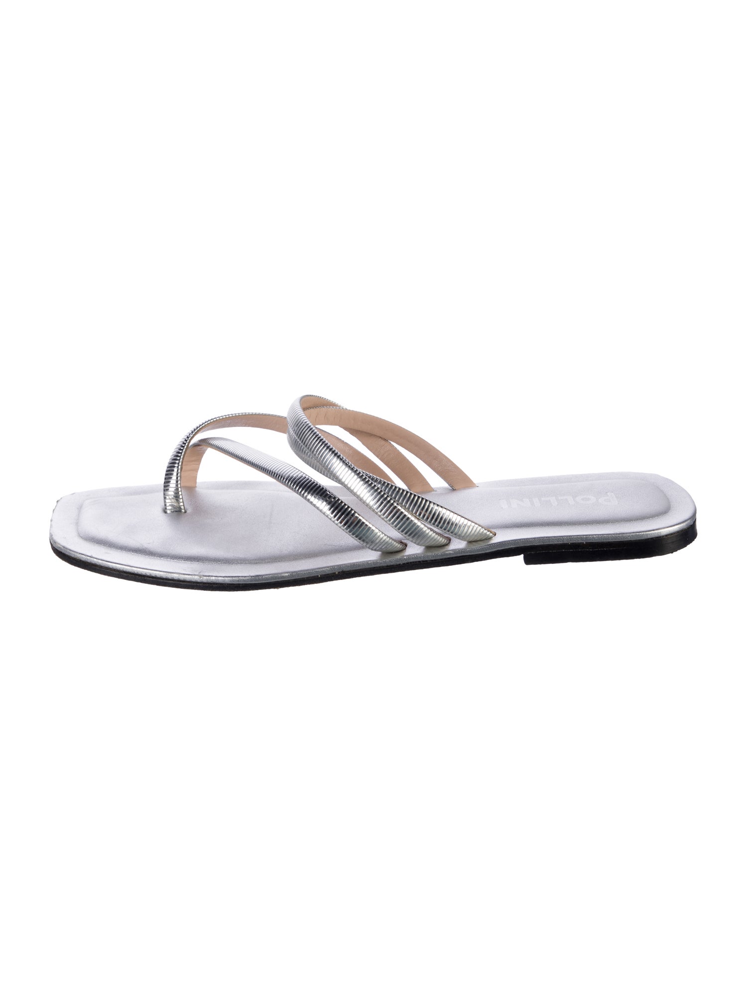 Pollini Leather Slides