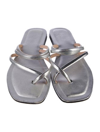 Pollini Leather Slides