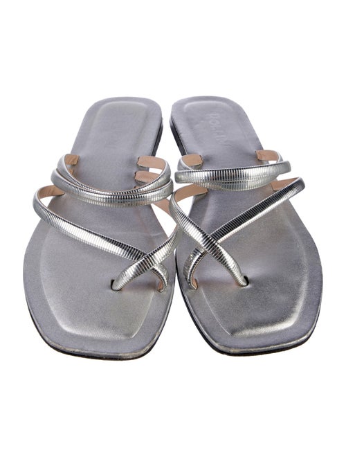 Pollini Leather Slides