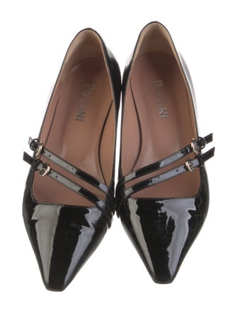 Pollini Patent Leather Mary Jane Flats