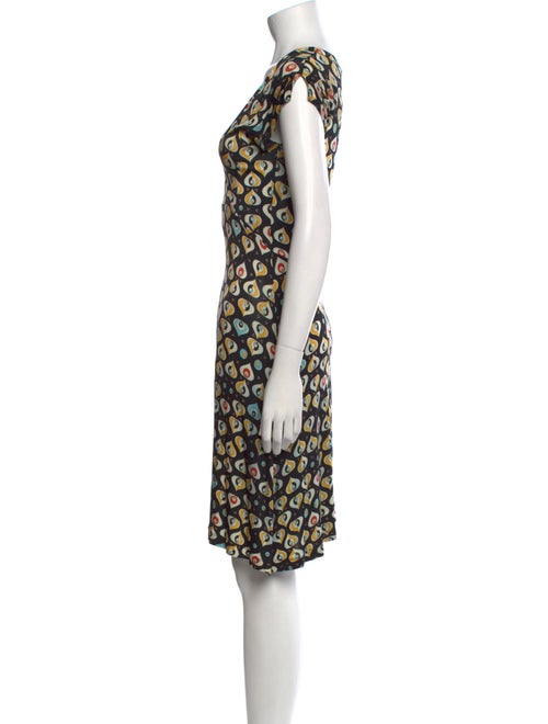 Pollini Printed Knee-Length Dress