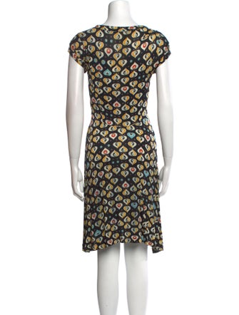 Pollini Printed Knee-Length Dress
