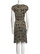 Pollini Printed Knee-Length Dress