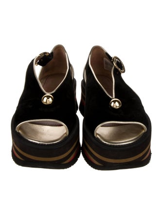 Pollini Suede Sandals