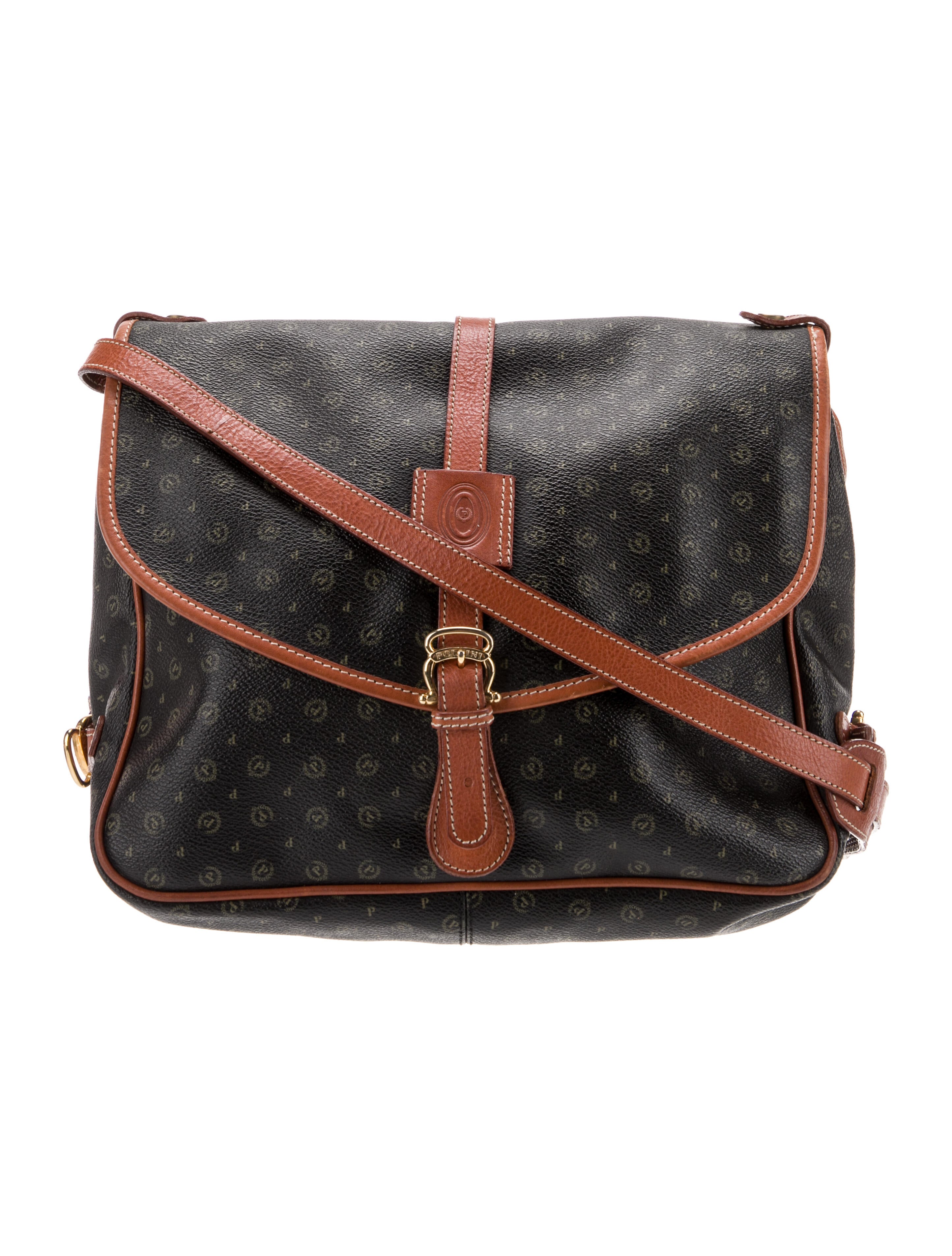 Pollini Leather Messenger Bag