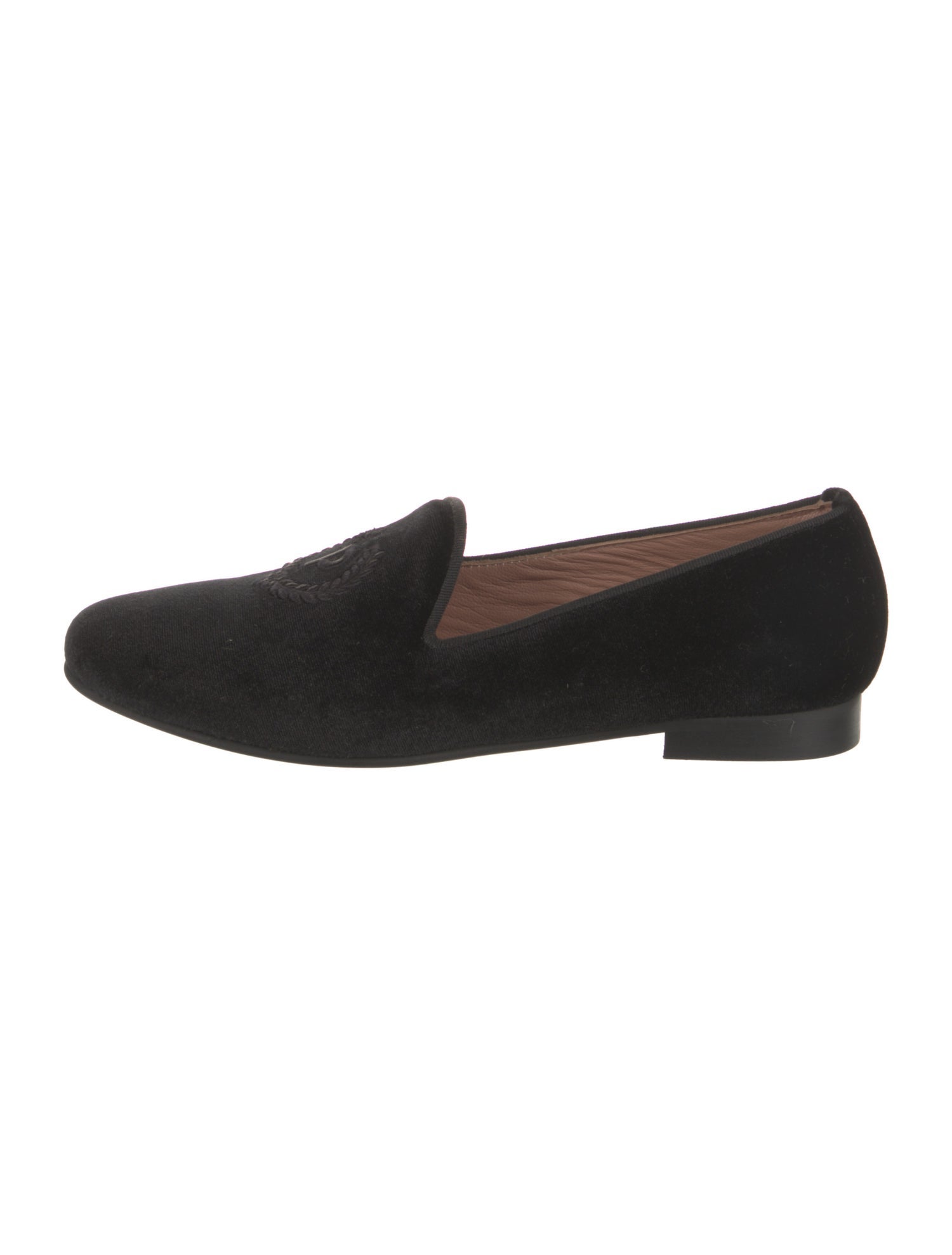 Pollini Velvet Loafers