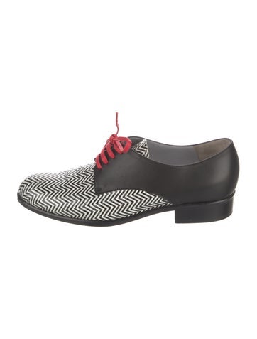 Pre-owned Pollini Leather Striped Sneakers In Black