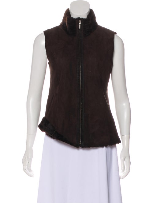 Pologeorgis Zip-Up Shearling Vest