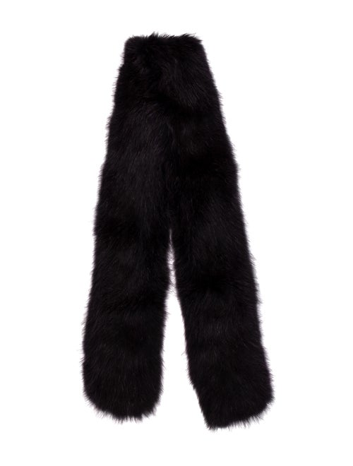 Pologeorgis Dyed Raccoon Scarf w/ Tags Purple