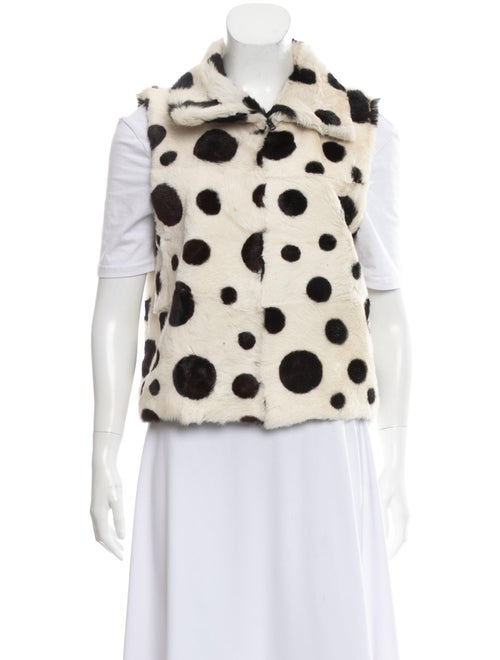 Pologeorgis Polka Dot Ponyhair Vest