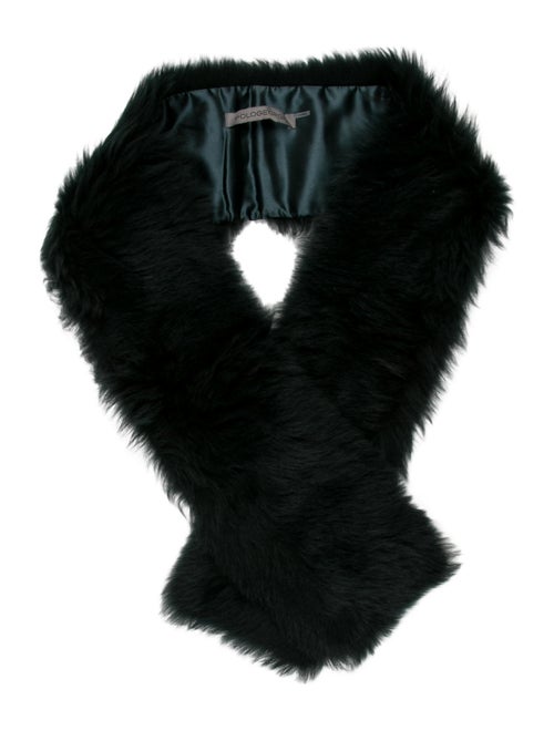 Pologeorgis Shearling Stole Blue