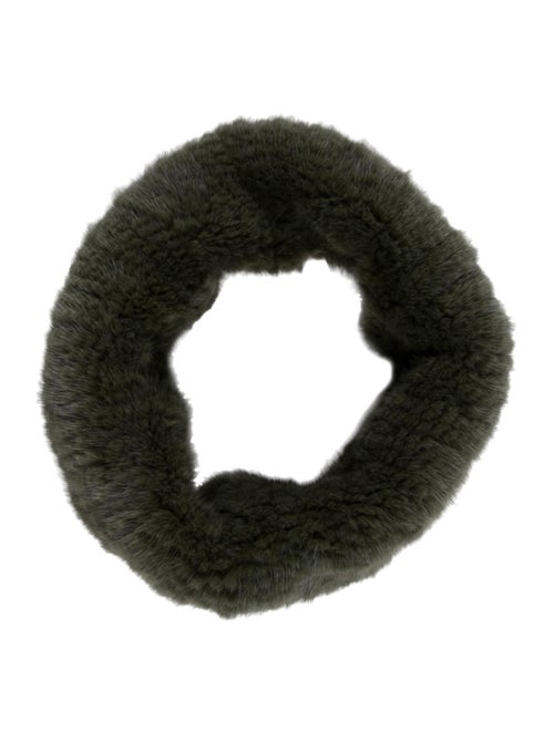 Pologeorgis Knitted Fur Snood Olive