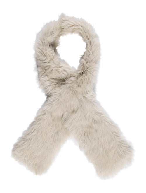 Pologeorgis Fur Stole White