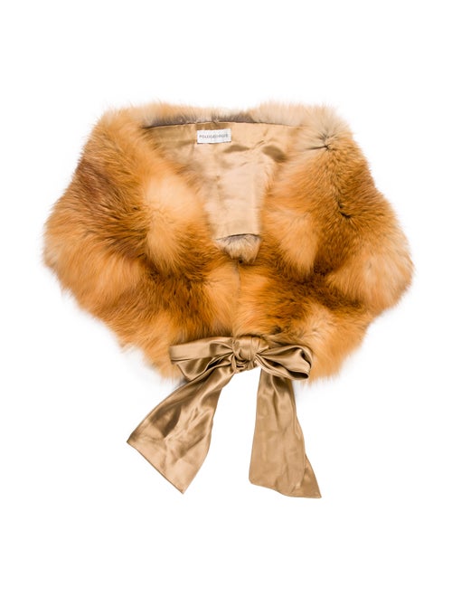 Pologeorgis Fox Fur Shawl tan