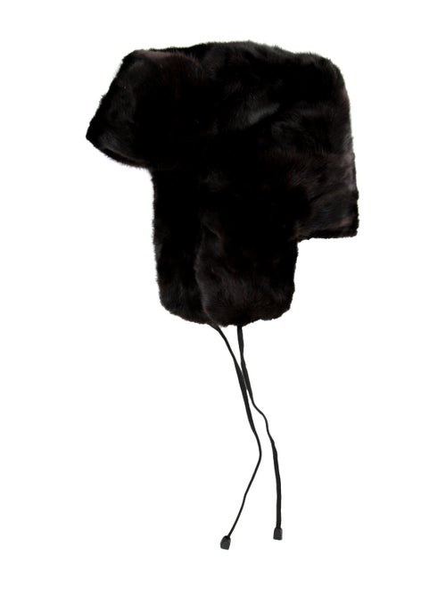 Pologeorgis Mink Trapper Hat Brown