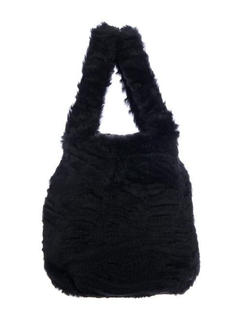Pologeorgis Mini Fur Tote Black