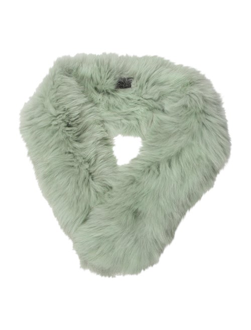 Pologeorgis Fox Fur Scarf Mint