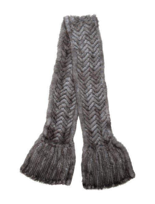 Pologeorgis Fur Stole Grey