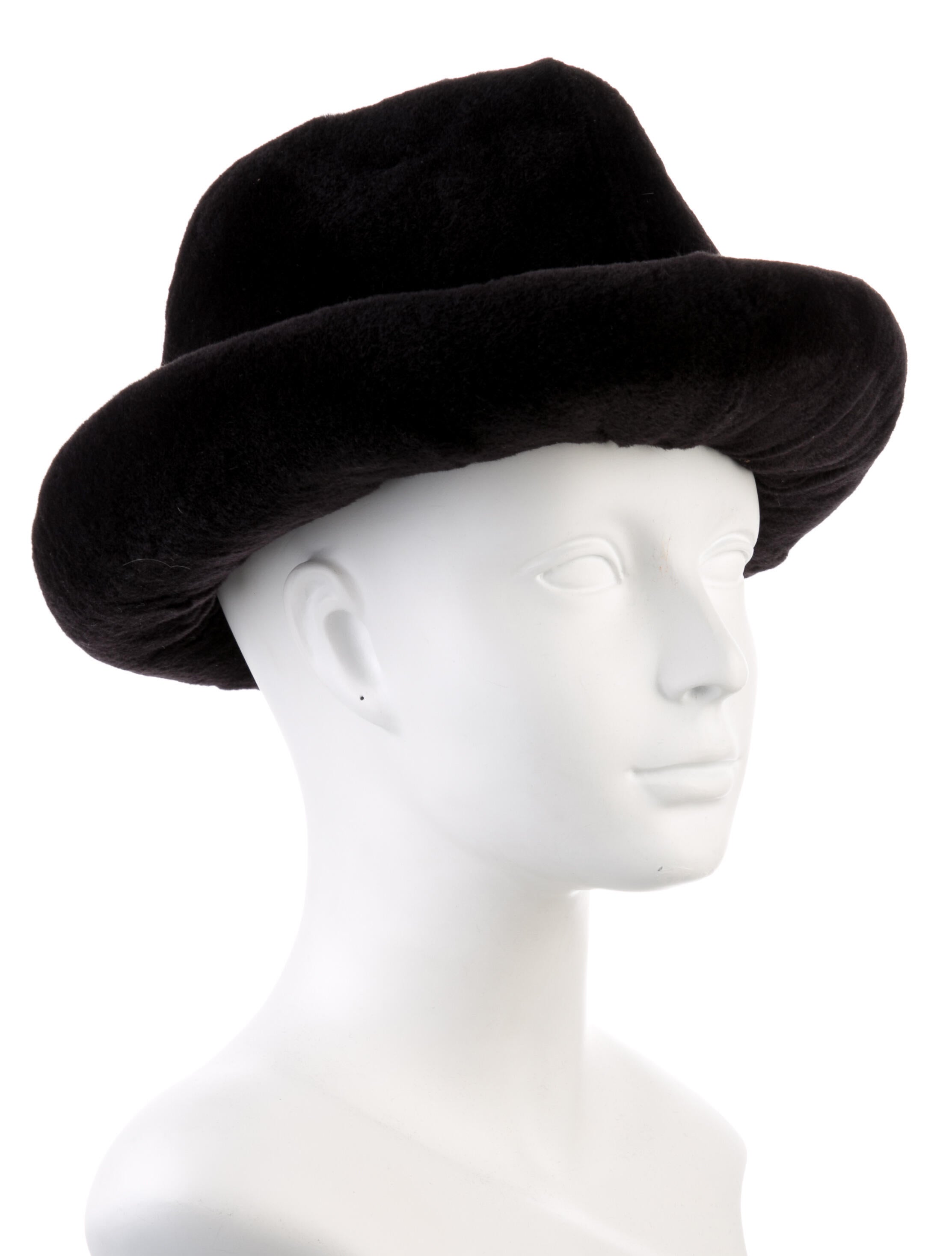 Pologeorgis Mink fedora hat - Black 