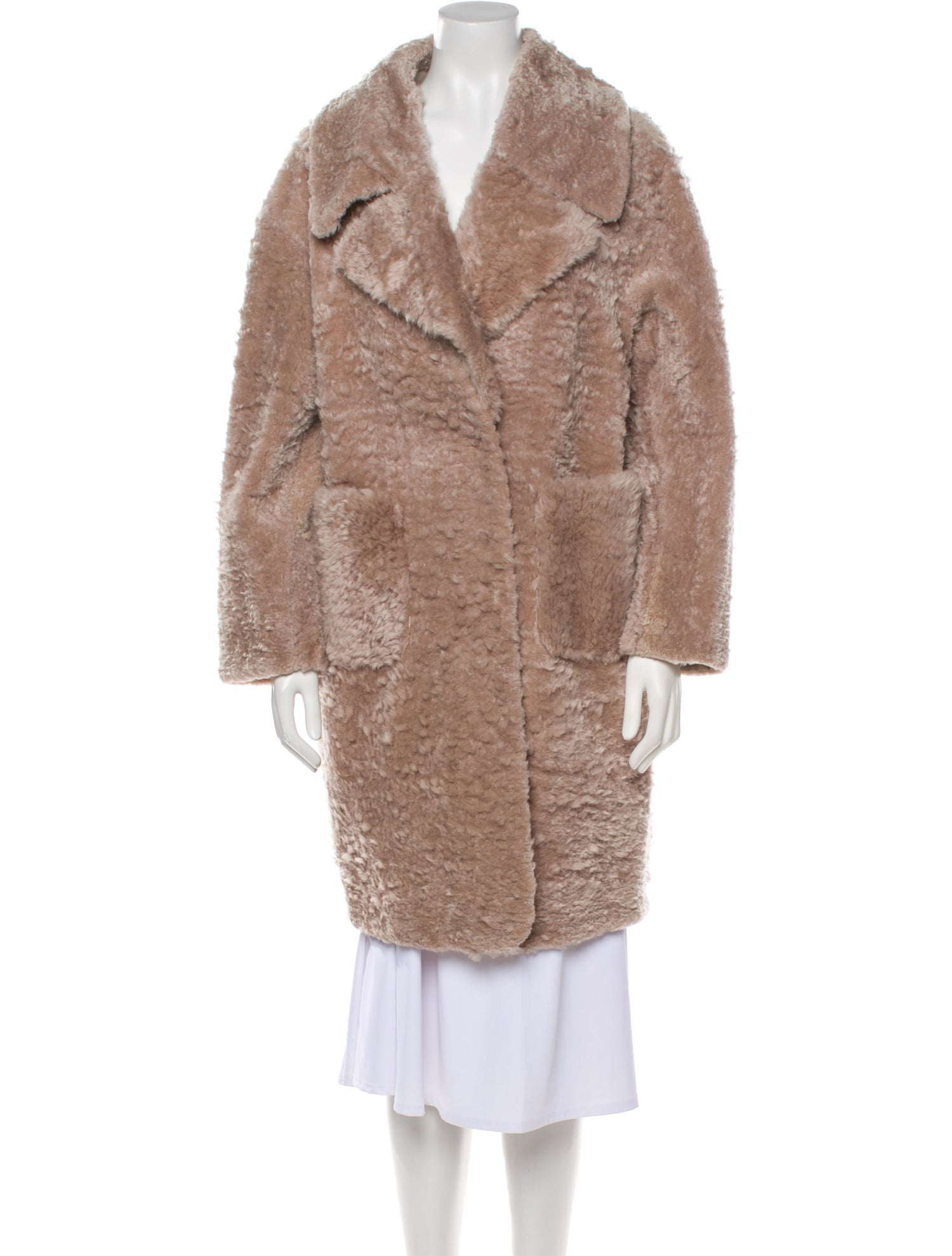 Pologeorgis Lamb Leather Fur Coat