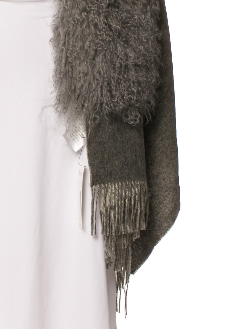 Pologeorgis Lamb Fur Shawl w/ Tags