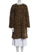 Pologeorgis Fur Animal Print Faux Fur Jacket