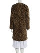 Pologeorgis Fur Animal Print Faux Fur Jacket