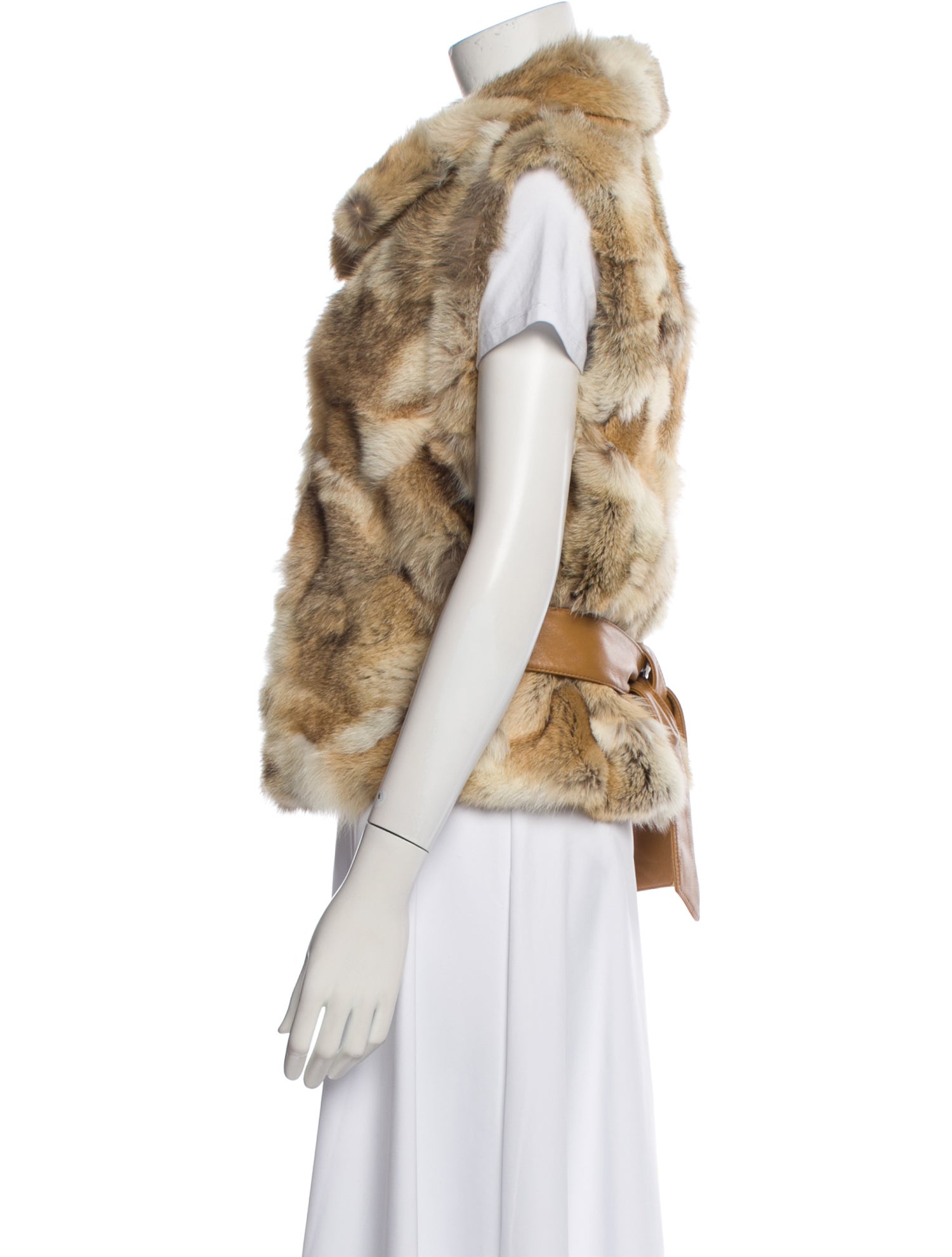 Pologeorgis Coyote Printed Fur Jacket