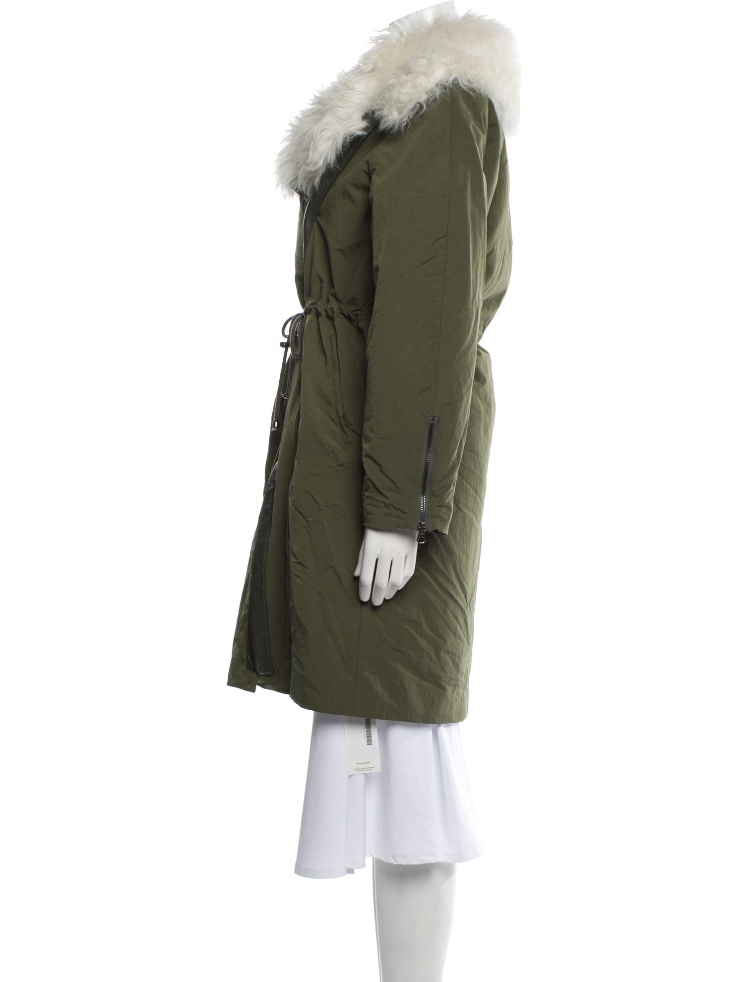 Pologeorgis Lamb Fur Fur Coat