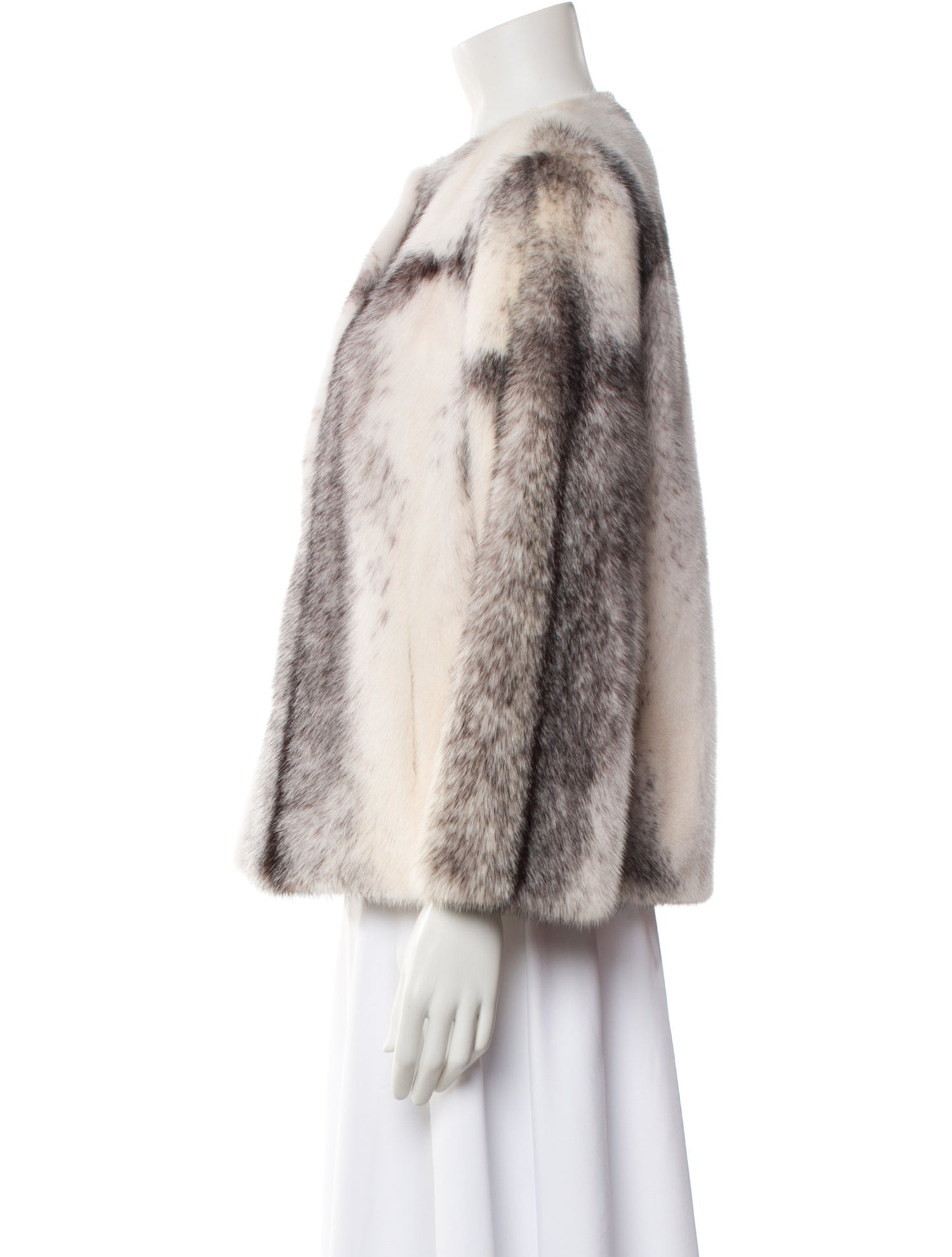 Pologeorgis Mink Animal Print Fur Jacket
