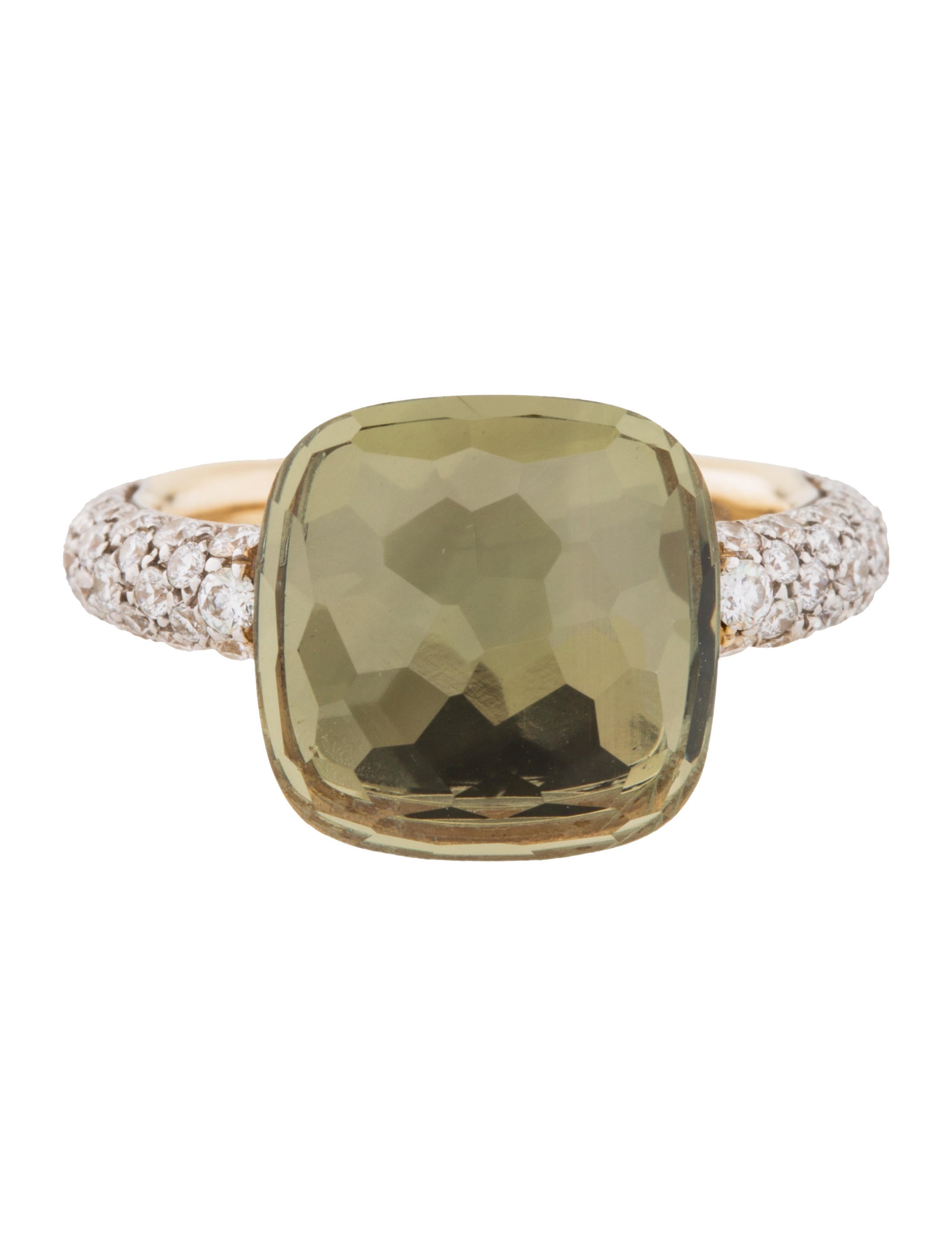 Pomellato 18K Diamond & Quartz Nudo Ring Rings POM20838 The RealReal