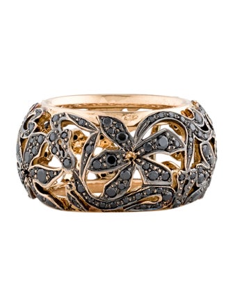Pomellato 18K Diamond Arabesque Band Ring