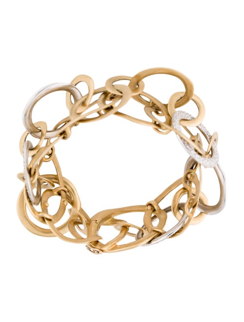Pomellato 18K Diamond Two-Tone Link Bracelet