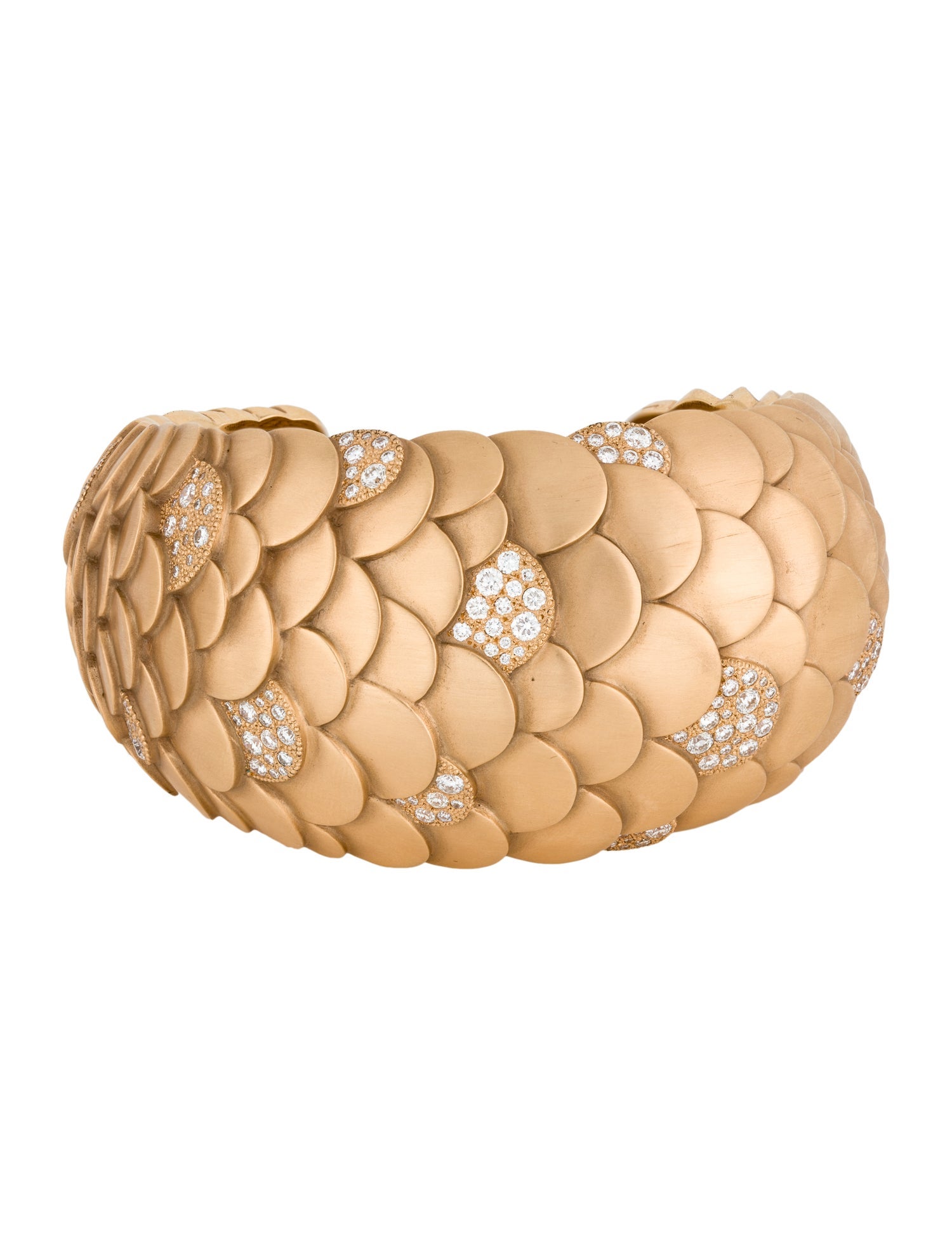 Pomellato 18K 2.00ctw Diamond Sirene Cuff Bracelet