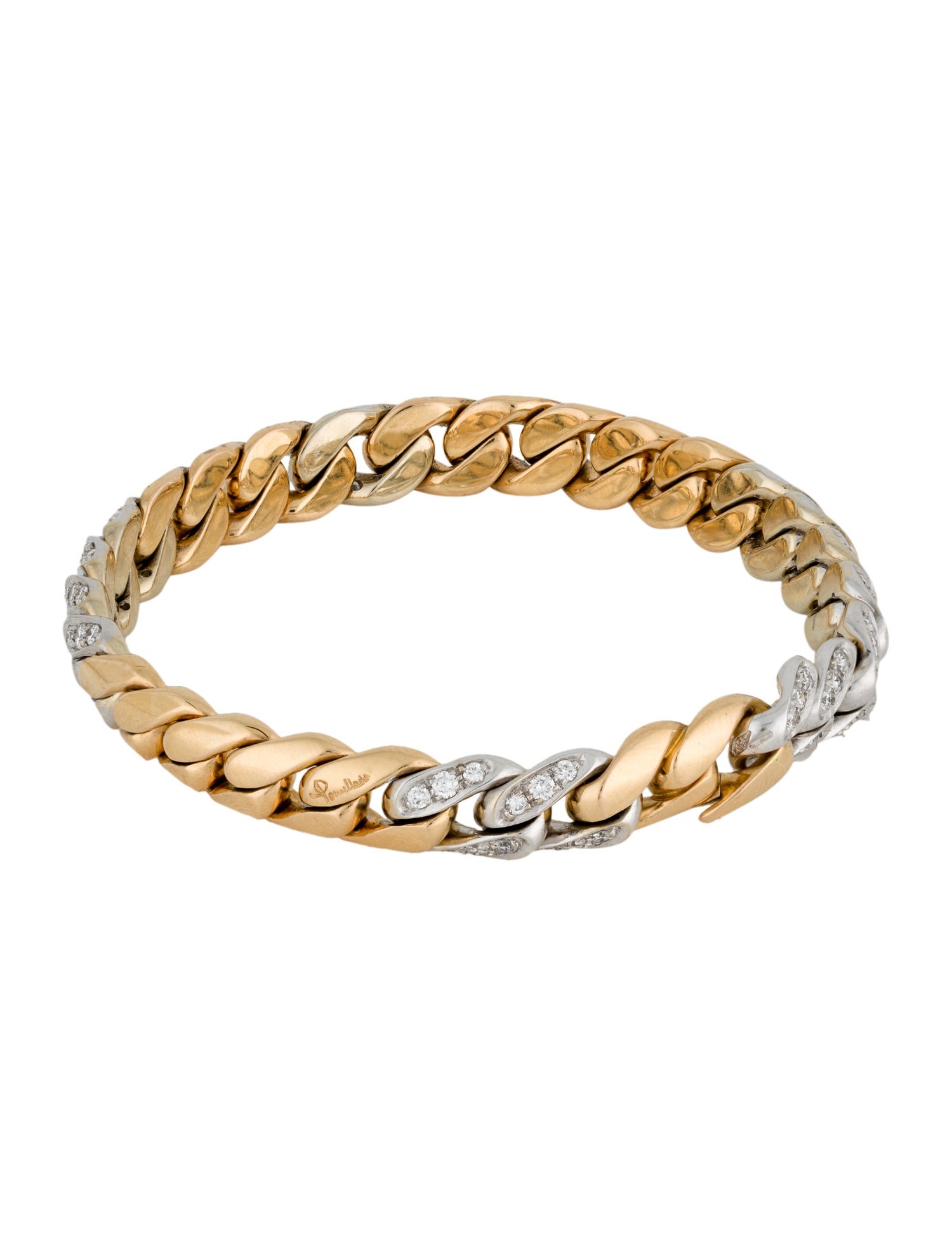 Pomellato 18K 1.50ctw Diamond Link Bracelet