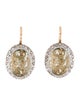Pomellato 18K Quartz & Diamond Tango Drop Earrings