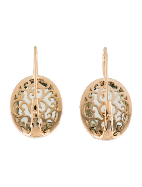 Pomellato 18K Quartz & Diamond Tango Drop Earrings