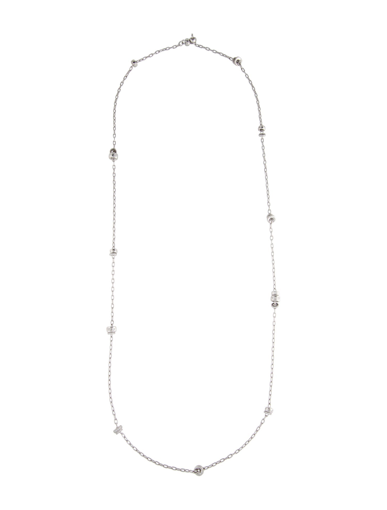 Pomellato 18K 2.50ctw Diamond Station Necklace