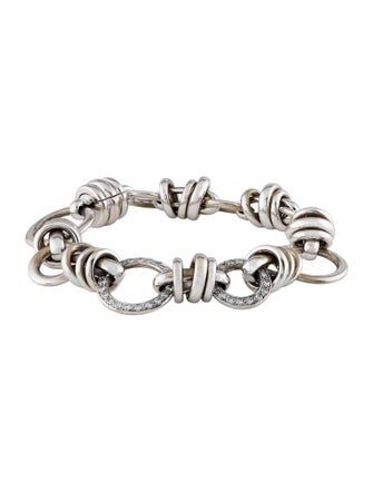Pomellato 18K Diamond Station Link Bracelet