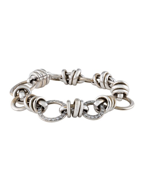 Pomellato 18K Diamond Station Link Bracelet