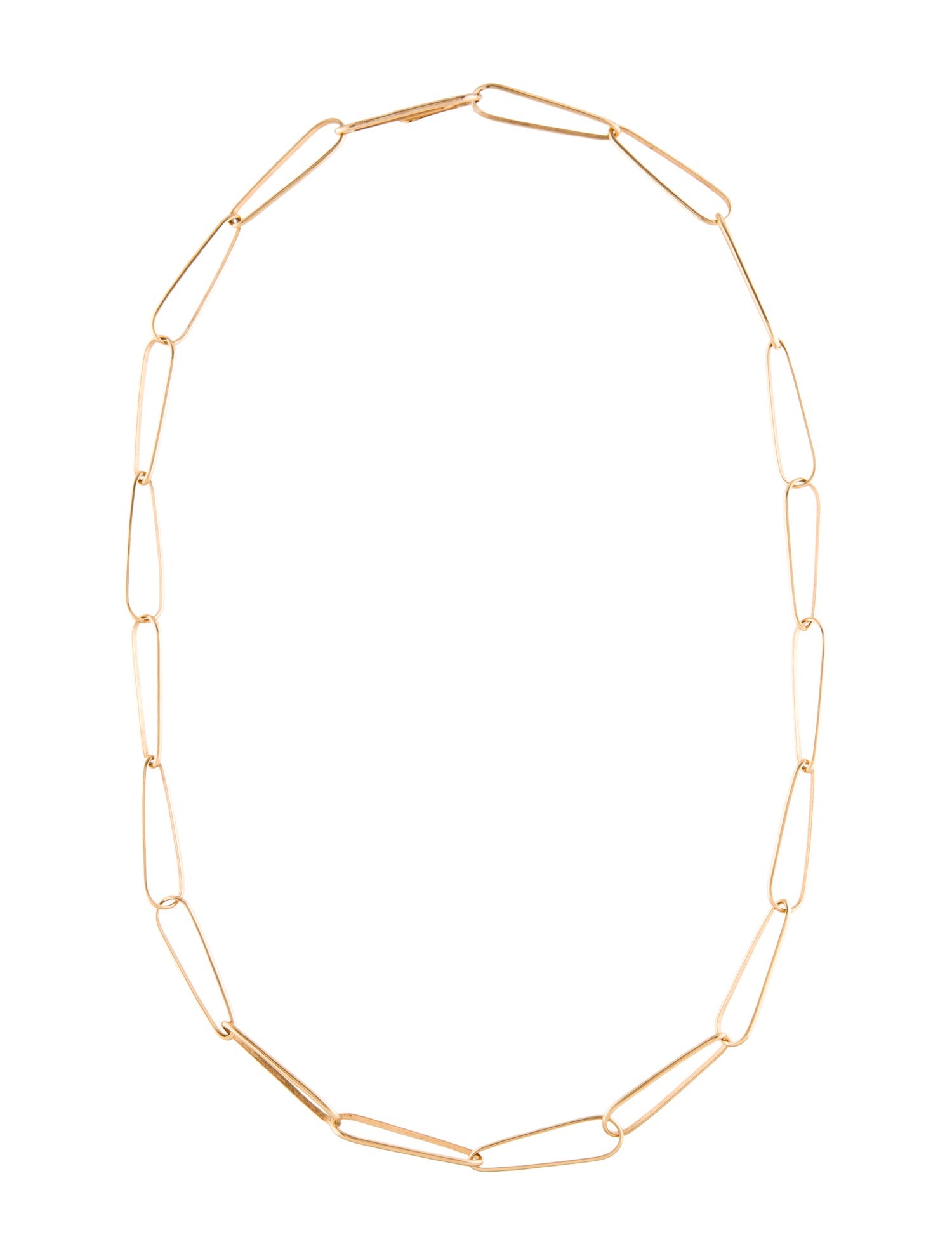 Pomellato 18K Long Oval Link Necklace