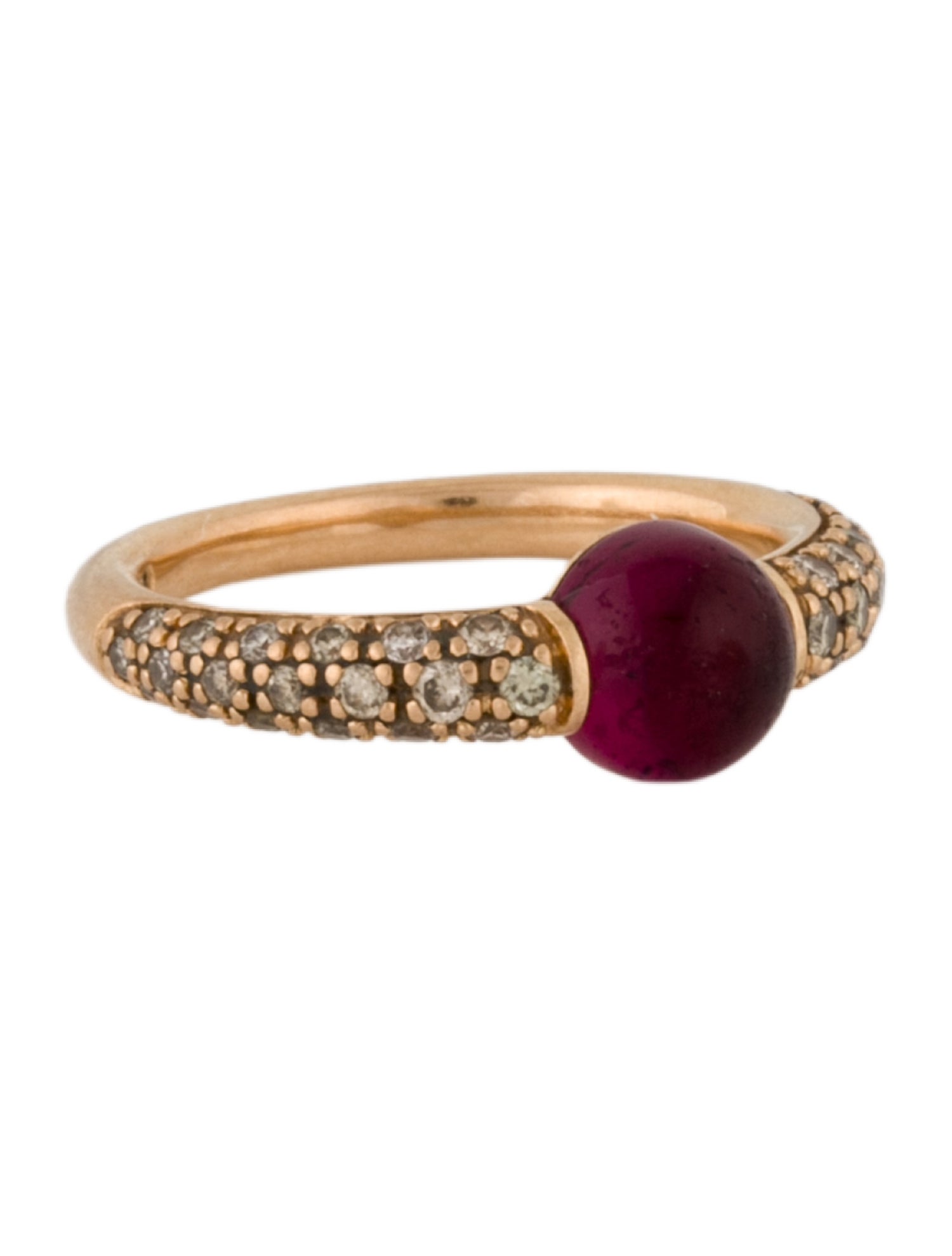 Pomellato 18K Tourmaline & Diamond M'ama Non M'ama Ring