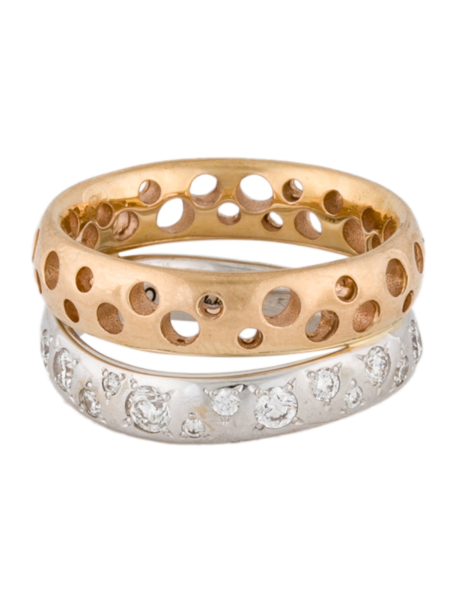 Pomellato 18K Diamond Duo Ring